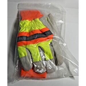 3M High Vis XL Insulated Work Gloves for Men Water Resistant Cold Weather Winter